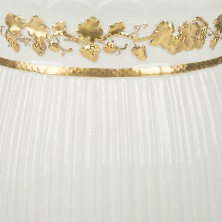 Empire White & Gold Bathroom Set