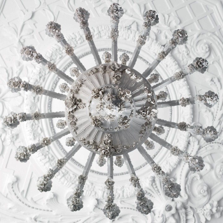 Louis XIV - 36 light Chandelier - White