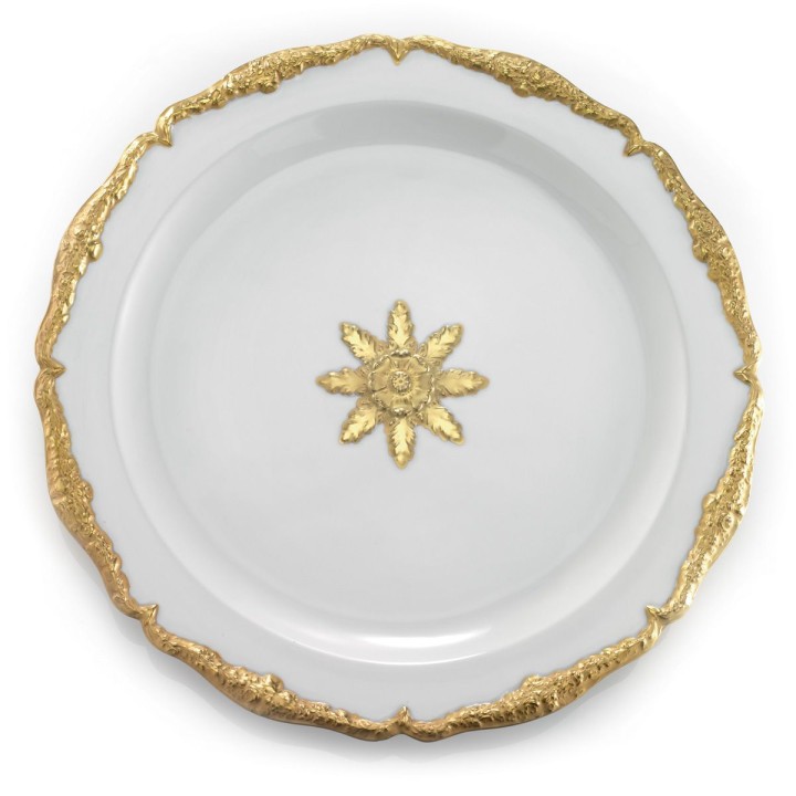 Empire Dining Set - White & Gold