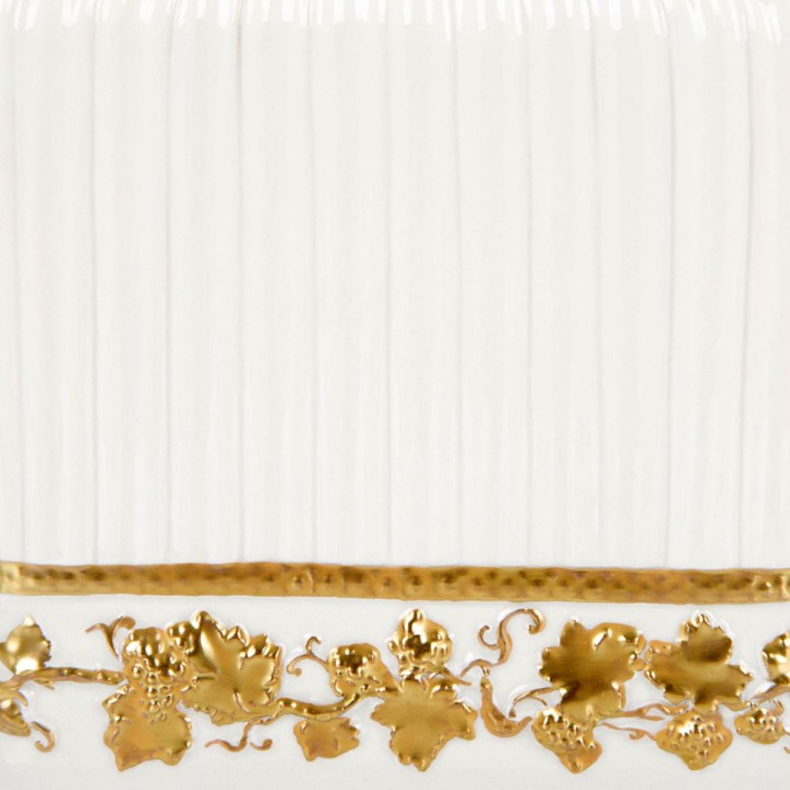 Empire White & Gold Bathroom Set