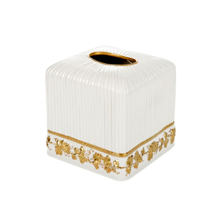 Empire White & Gold Bathroom Set