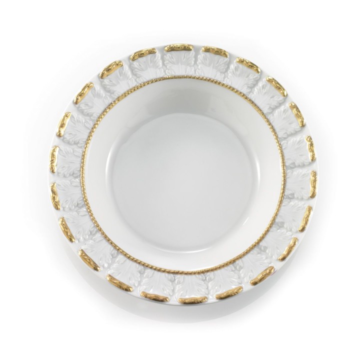 Queen Elizabeth Dining Set - White & Gold