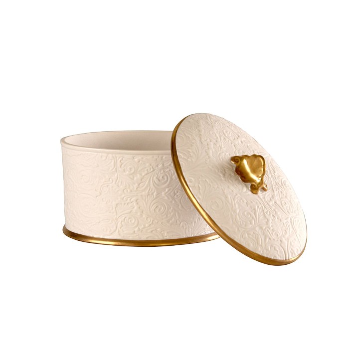 Amour Secret White & Gold Bathroom Set