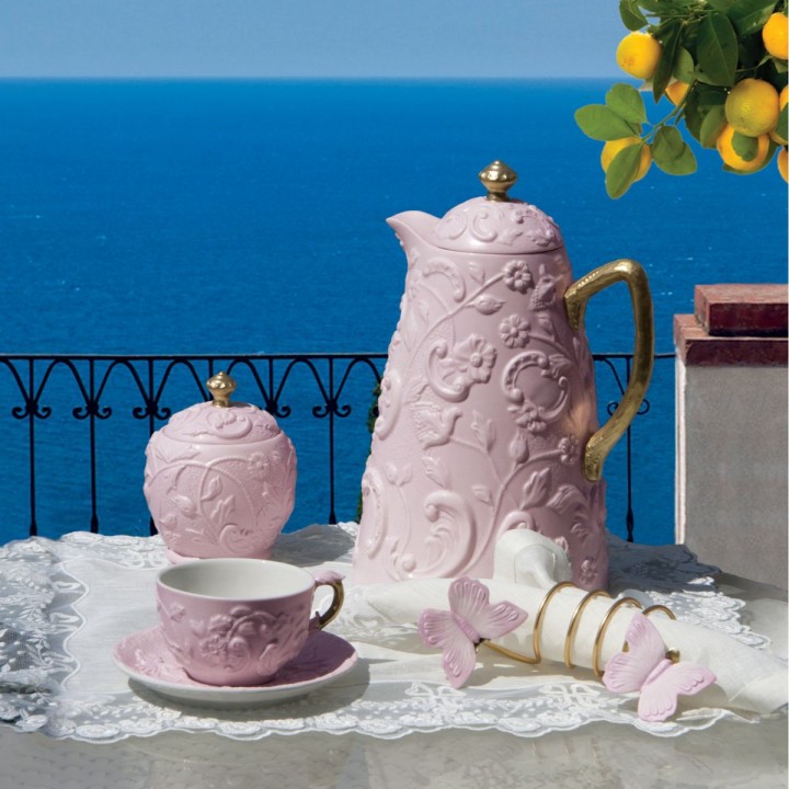 Taormina Pink & Gold Thermos