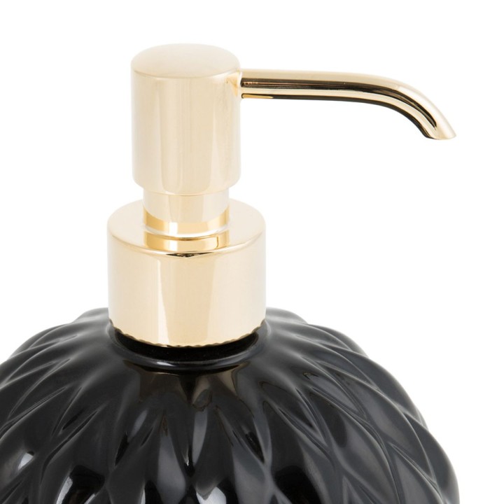 Black Tie Round Soap Dispenser