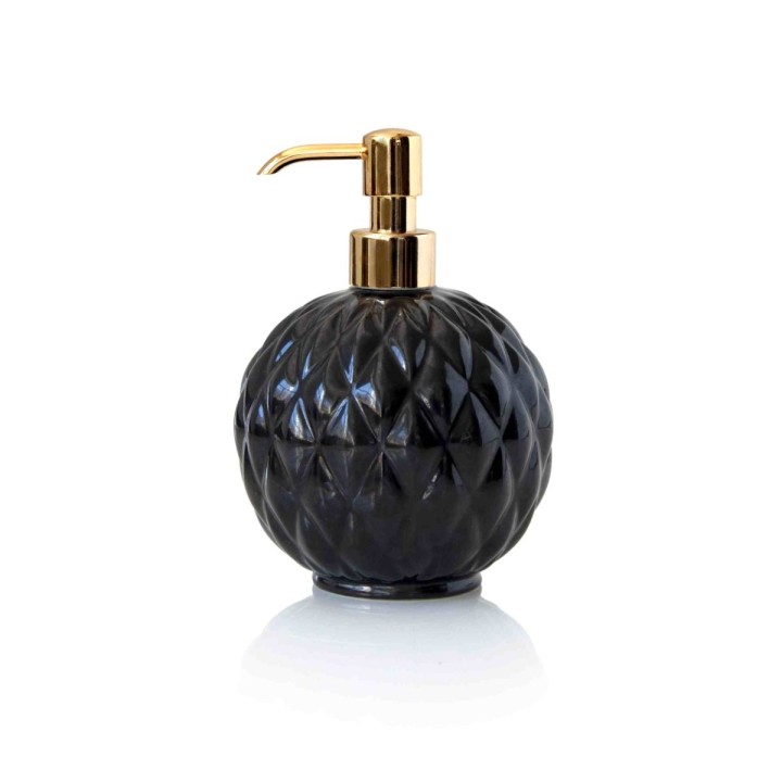 Black Tie Round Soap Dispenser