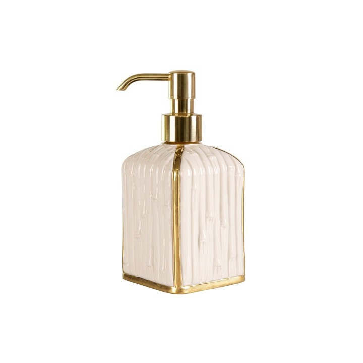 Bamboo White & Gold Bathroom Set