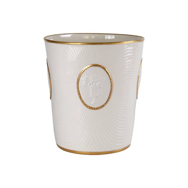 Caravaggio White & Gold Bathroom Set