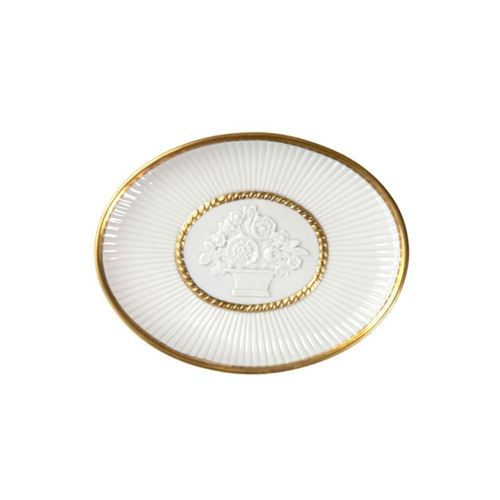 Caravaggio White & Gold Bathroom Set