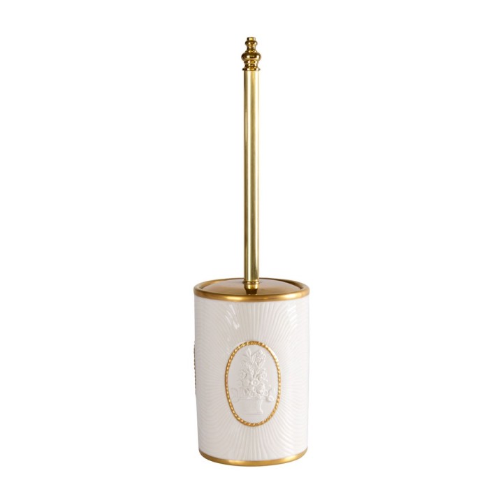 Caravaggio White & Gold Bathroom Set