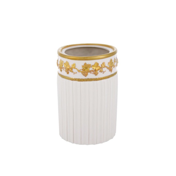 Empire White & Gold Bathroom Set