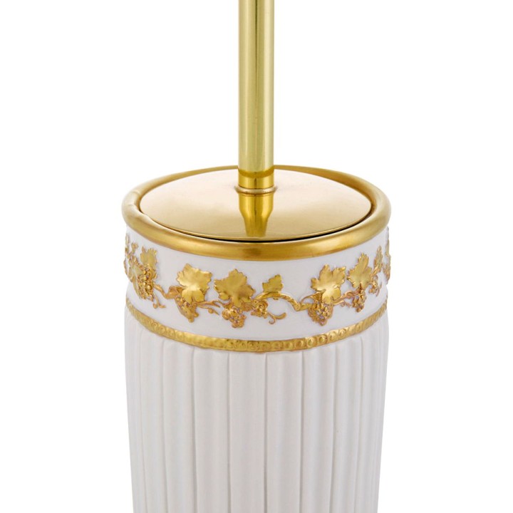 Empire White & Gold Bathroom Set