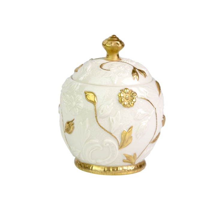 Taormina Tea Set - White & Gold