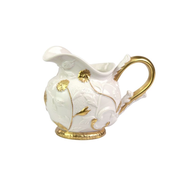 Taormina Tea Set - White & Gold