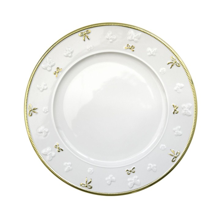 Butterfly Dining Set - White & Gold