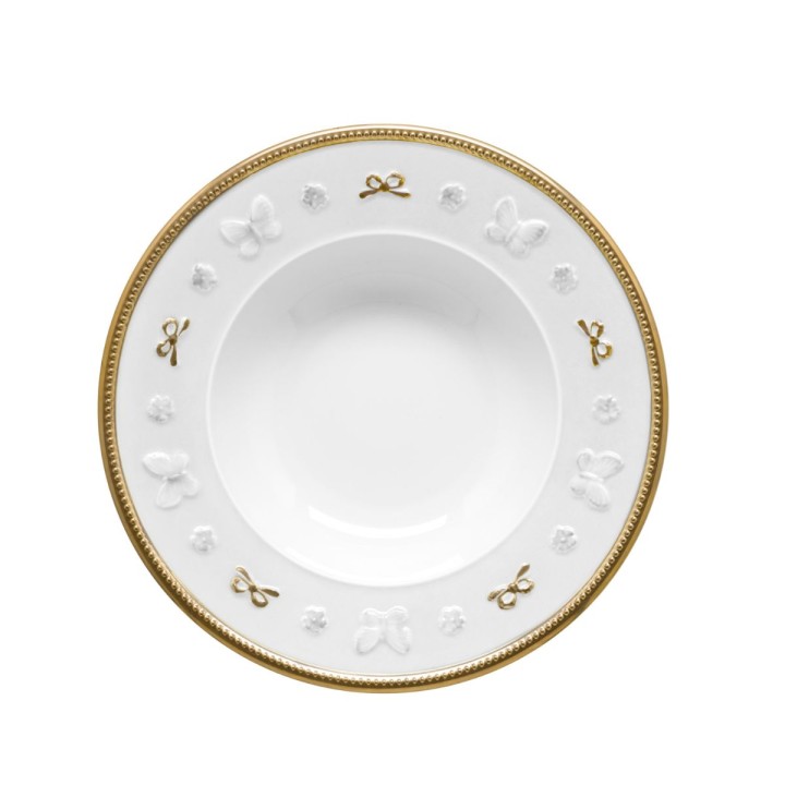 Butterfly Dining Set - White & Gold