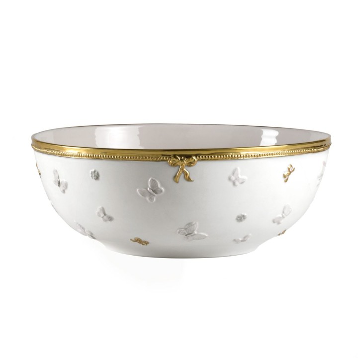 Butterfly Dining Set - White & Gold