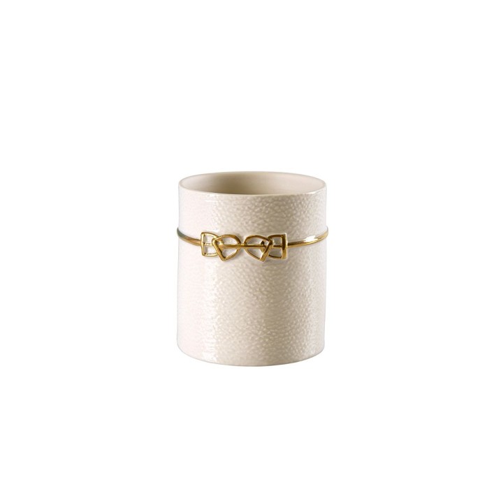 Dressage White & Gold Bathroom Set