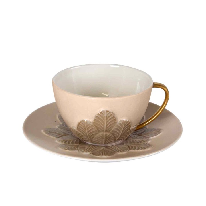 Peacock Tea Set - Caramel