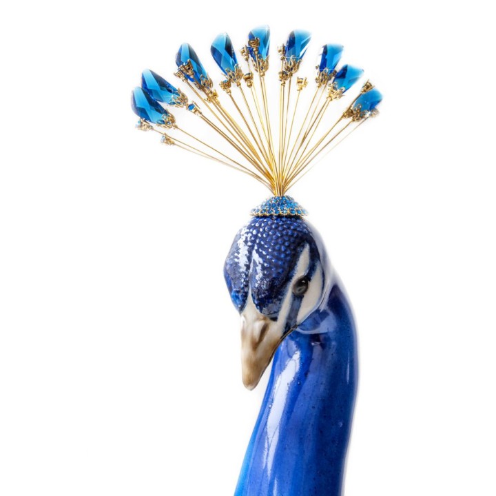 Royal Peacock with Swarovski® - Sapphire