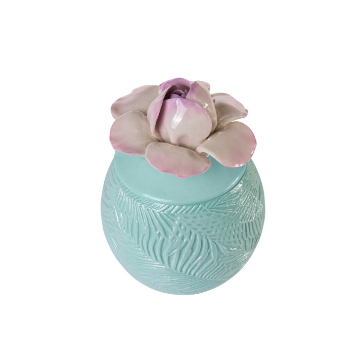 Acapulco Peony Scented Candle - Aquamarine