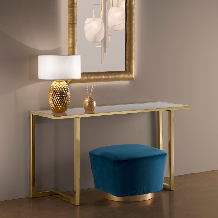 Deco Console - Dark Emperador & Gold