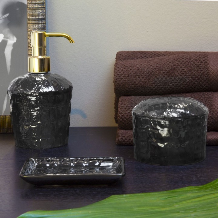 Cocco Black Bathroom Set