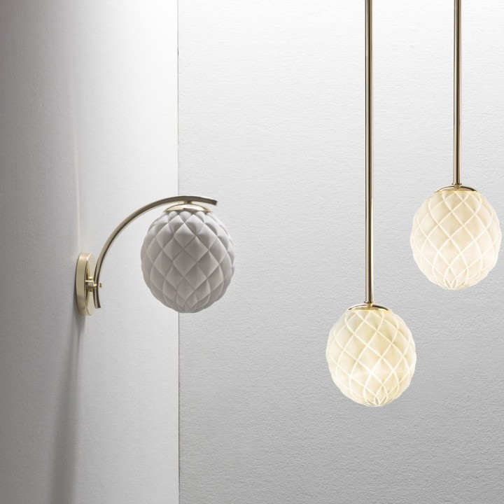 Miami 6 light Chandelier - Gold & White