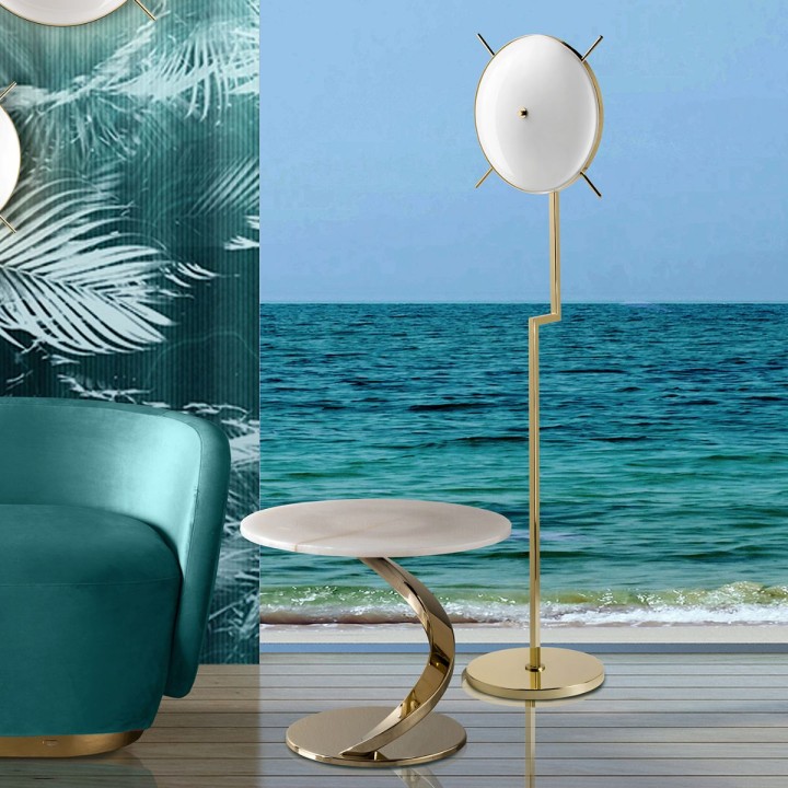 Venusia Floor Lamp - Gold