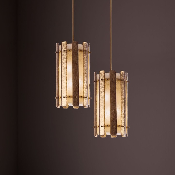 Blush Large Chandelier - Height 120 cm - Bronze & Gold