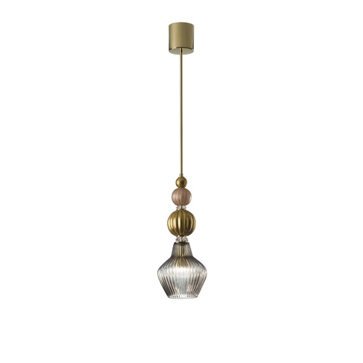 Divas Grace Pendant Light - Gold & Transparent