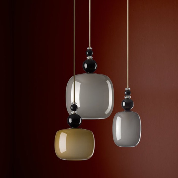 80'S Jane Pendant Light - Grey & Black