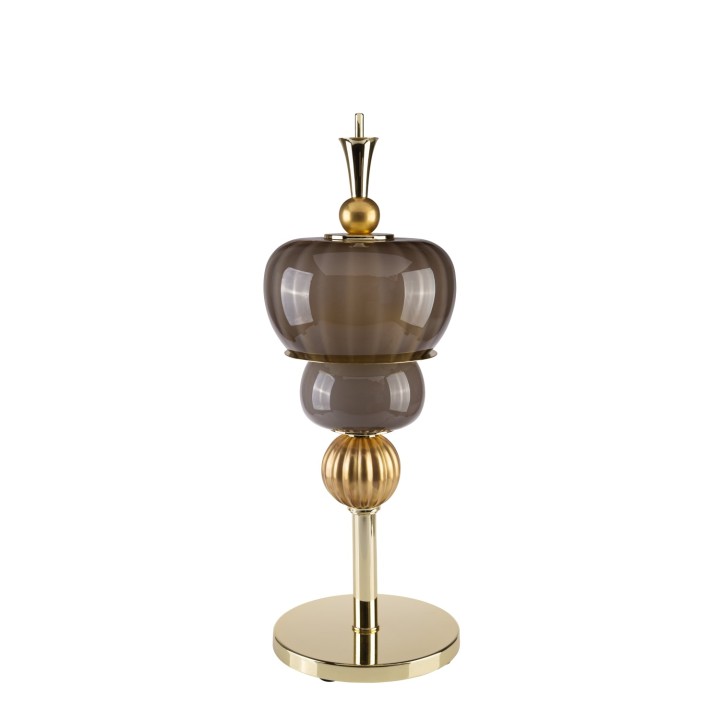 Ginevra Table Lamp - Brown & Gold