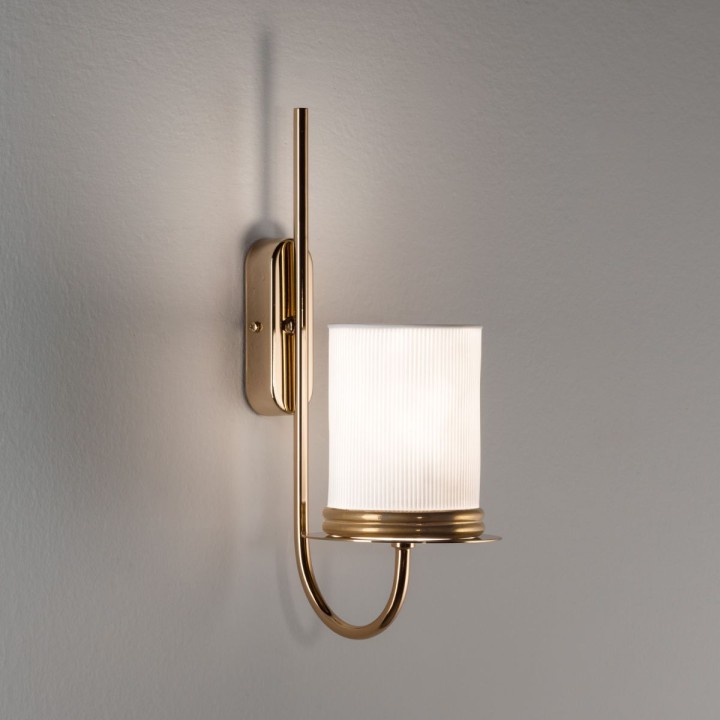 London Wall Light - White & Gold