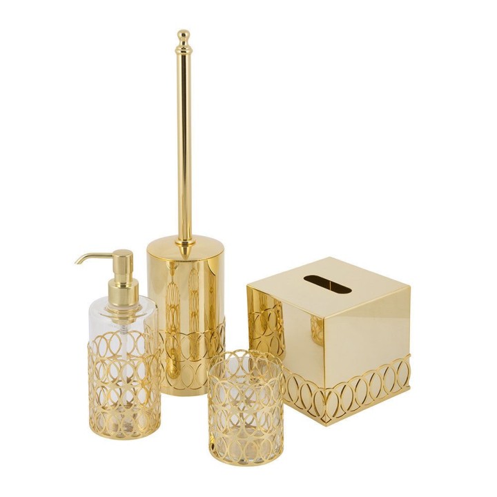 New York Gold Bathroom Set